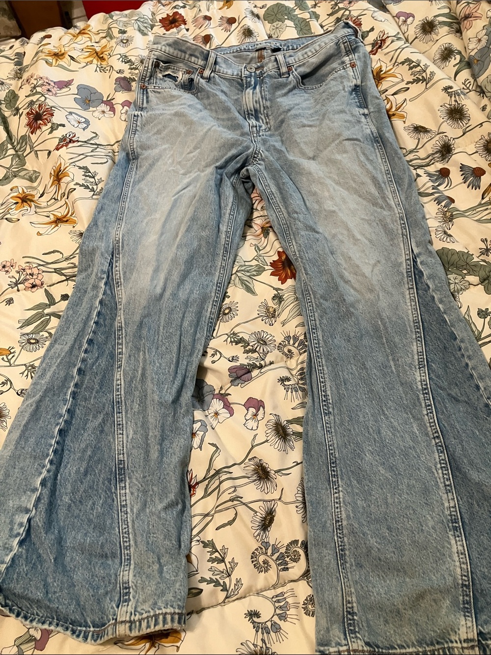 American Eagle Outfitters Light Blue Flare Jeans